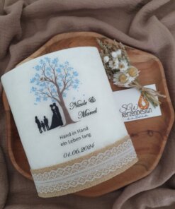 Hochzeitskerze "Baum mit Herzen"