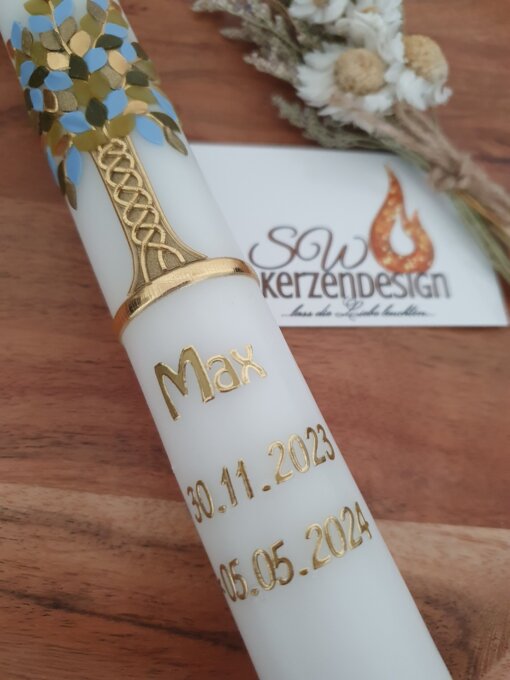 Taufkerze "Lebensbaum" – Bild 4