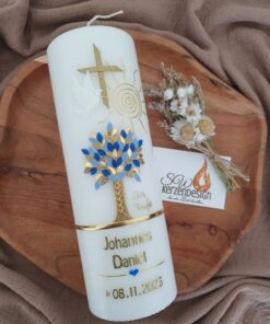 Tischkerze "Lebensbaum mit Sonne" 25x8cm