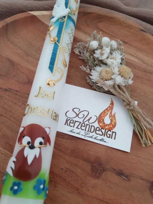 Taufkerze "Fuchs" – Bild 2