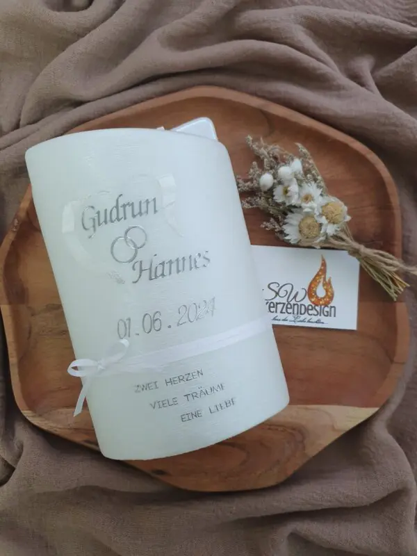 Hochzeitskerze "Herz"