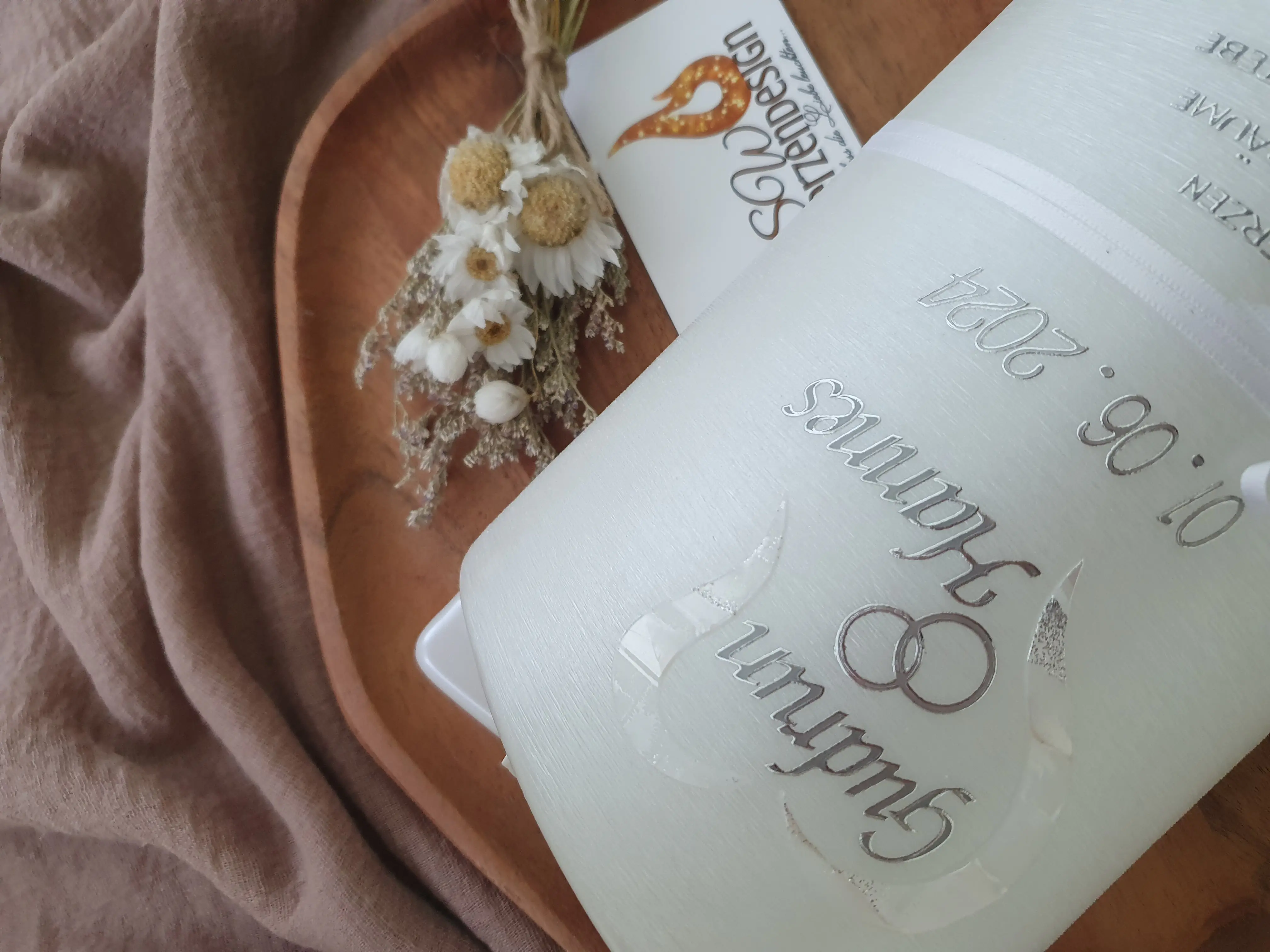 Alternative view of Hochzeitskerze "Herz"