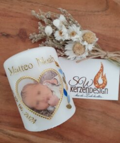 Gastgeschenk "Blätterranke" 8x6cm mit Foto