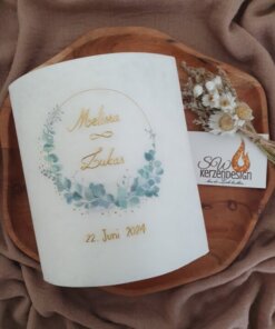 Hochzeitskerze "Eukalyptus"