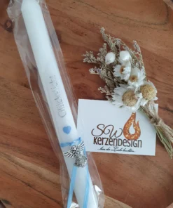 Kerze "Glückslicht blau"