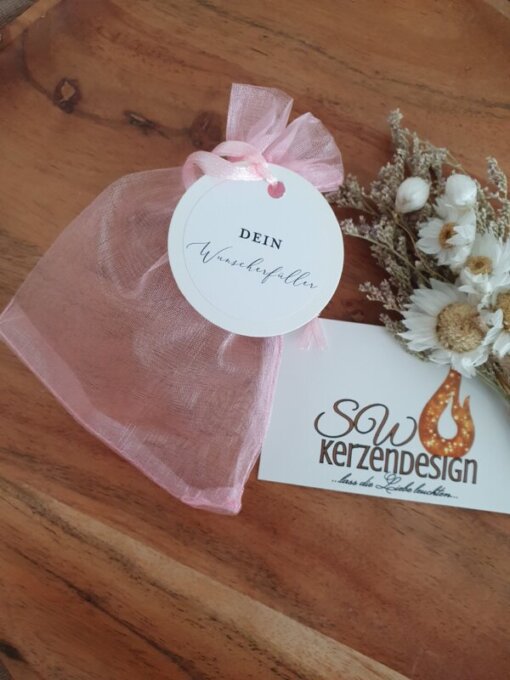 Organzabeutel "Wunscherfüller" rosa