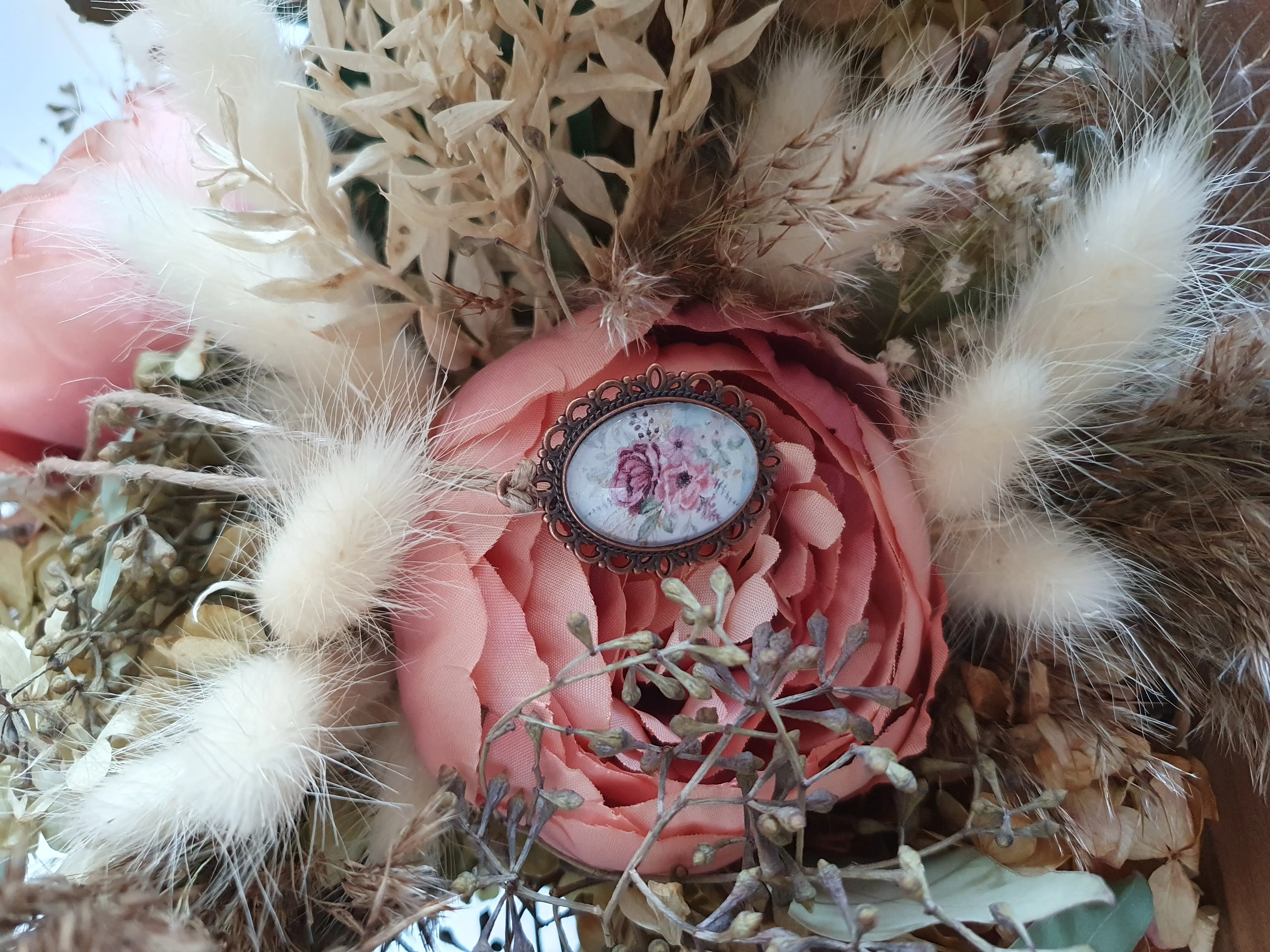 Alternative view of Brautstrauß "Memorial" Medaillon