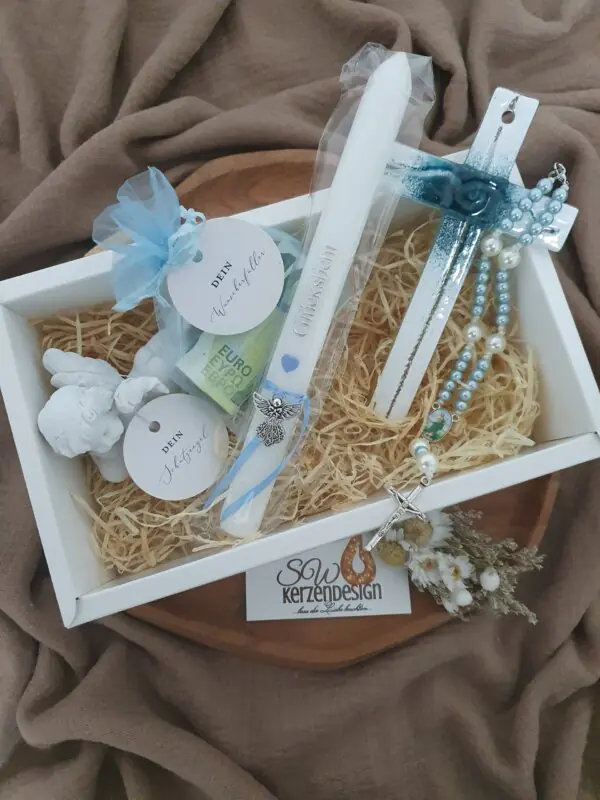 Geschenkebox "TEF" blau