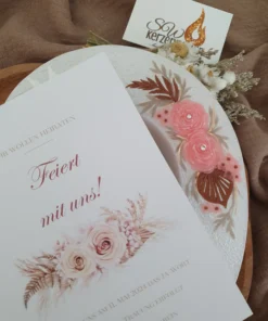 Alternative view of Hochzeitskerze Doppelherzform