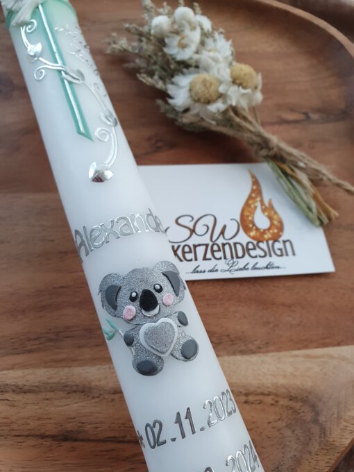 Taufkerze "Koala" – Bild 2