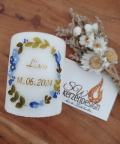 Gastgeschenk "Blätterkranz" 8x6cm