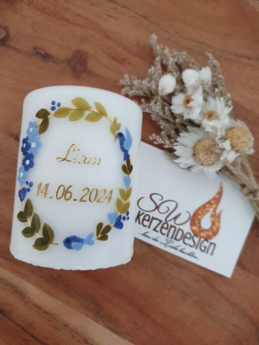 Gastgeschenk "Blätterkranz" 8x6cm