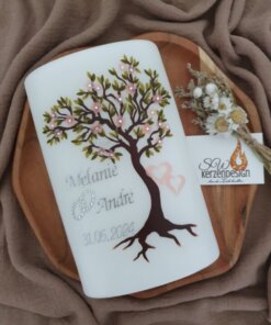 Hochzeitskerze "Lebensbaum"