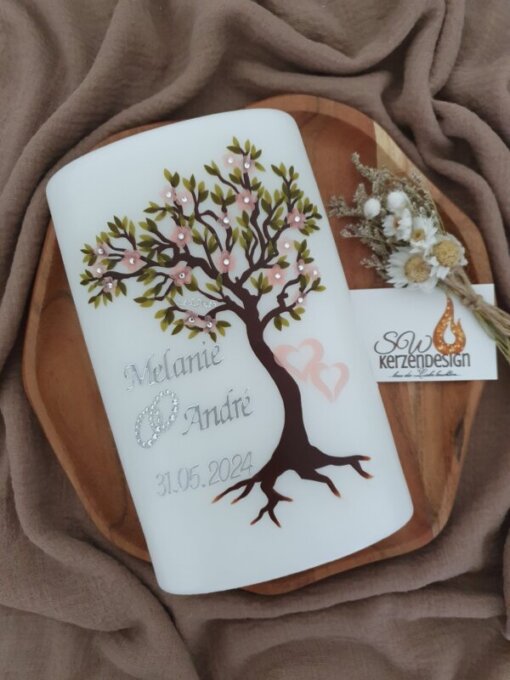 Hochzeitskerze "Lebensbaum"