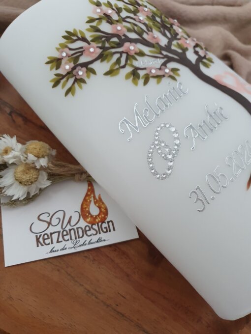 Hochzeitskerze "Lebensbaum" – Bild 3