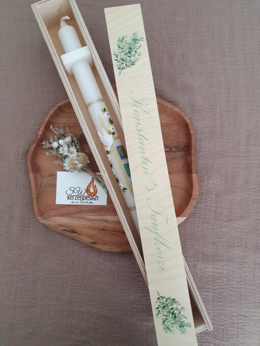Holzbox "Blätter grün" – Bild 3