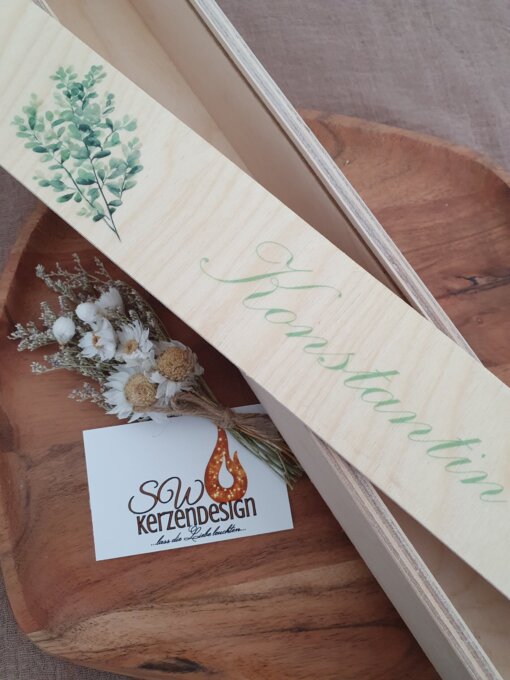 Holzbox "Blätter grün" – Bild 4