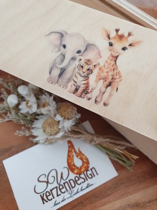 Holzbox "Tiere mit Regenbogen" – Bild 5