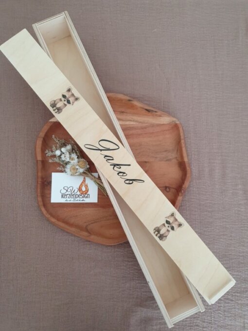 Holzbox "Waschbär"