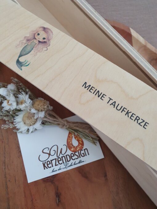 Holzbox "Meerjungfrau mit Anker" – Bild 4