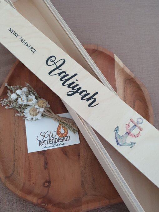 Holzbox "Meerjungfrau mit Anker" – Bild 2