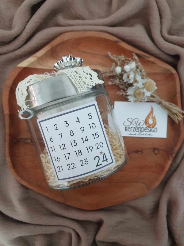 Adventskalender im Glas