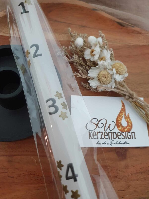Stabkerze 1-4 inkl. Kerzenhalter – Bild 2